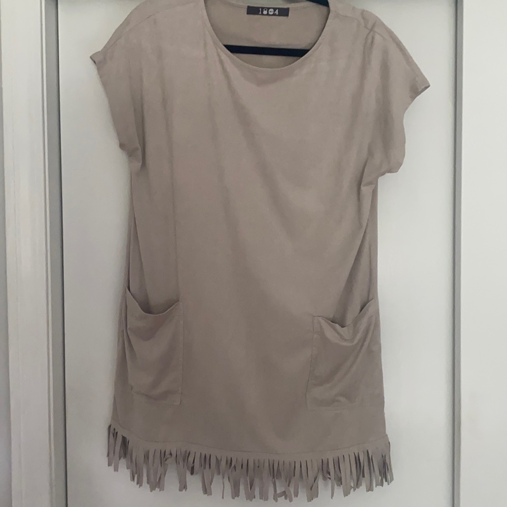 Nude T-Shirt Dress